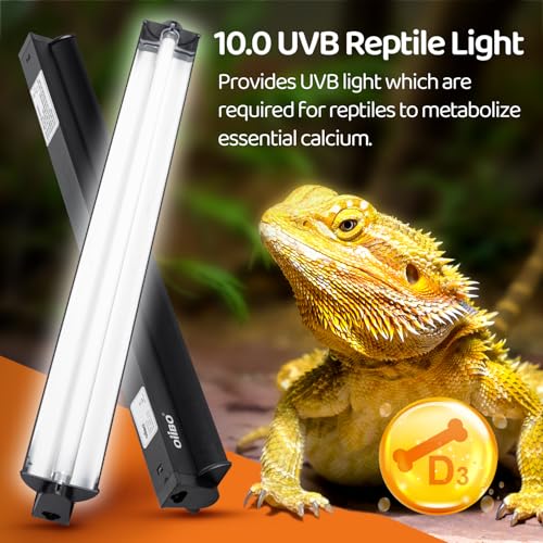 10.0 UVB Reptile Light Fixture for Safe Basking